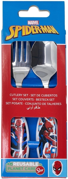 Immagine prodotto Stor Set di posate per bambini Spiderman Midnight Flyer