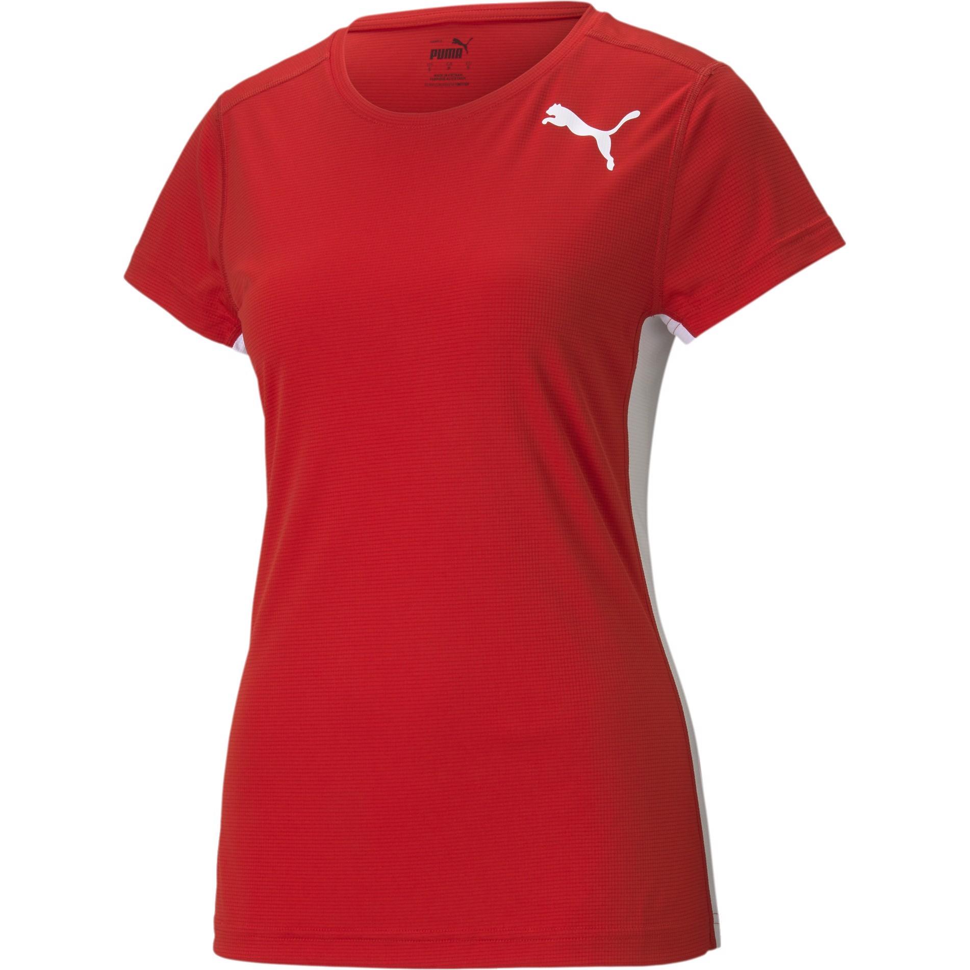 Puma, Unisex, Sportshirt, Cross the Line Tee 2.0 W-520352 (L), Rot, L