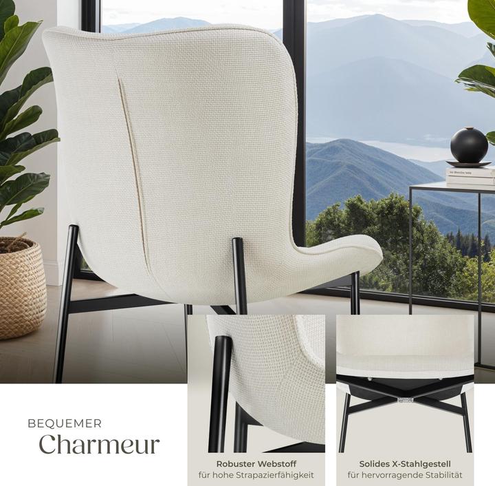 Immagine prodotto tectake Sedia imbottita Tessa