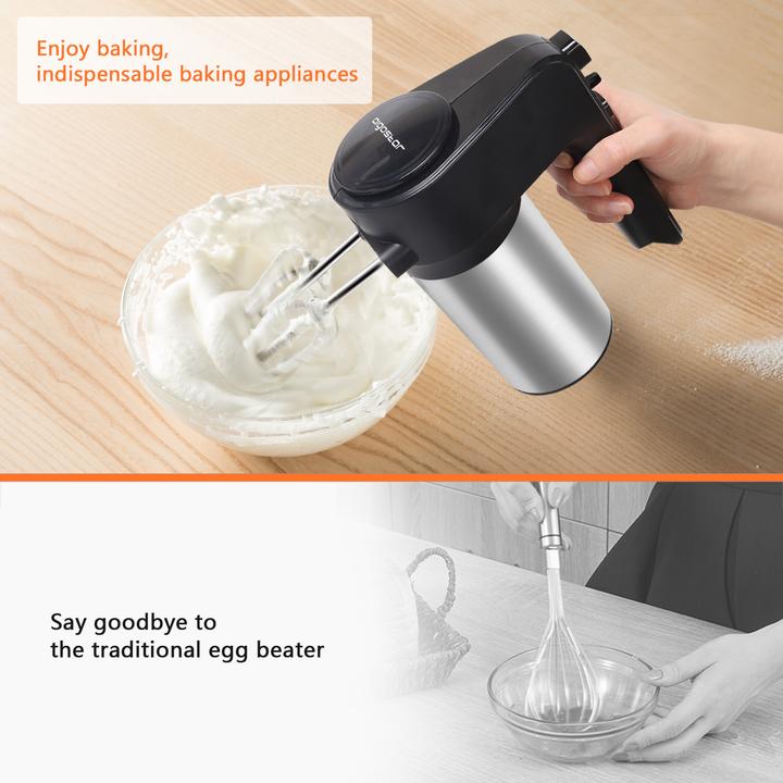 Image du produit Aigostar 300W Mixeur manuel Acier inoxydable VDE/Hanson (300 W)