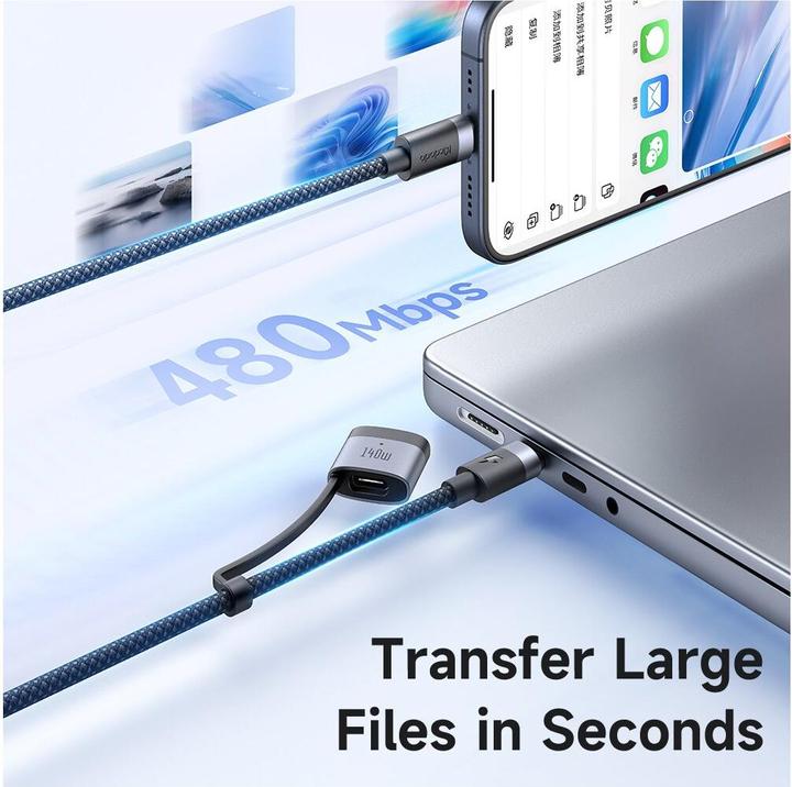 Image du produit Mcdodo Kit 2 en 1, USB-C vers USB-C & MagSafe 3 (2 m, 240 W)