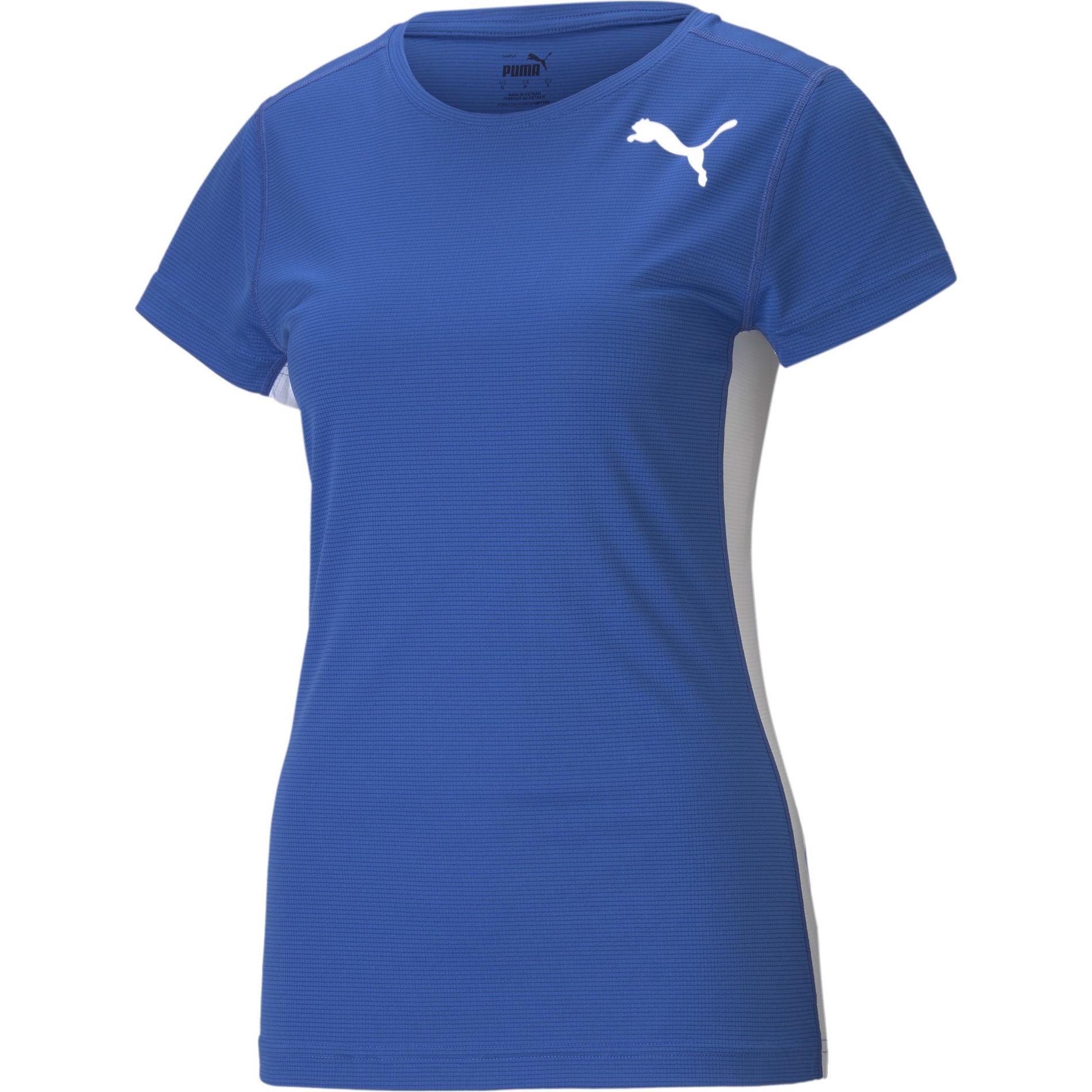 Puma, Unisex, Sportshirt, Cross the Line Tee 2.0 W-520352 (M), Blau, M