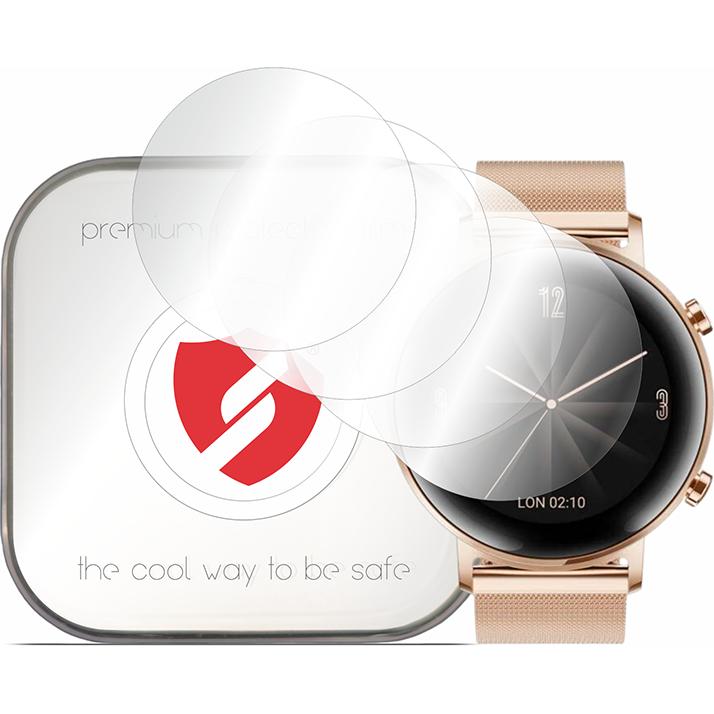 Smart Protection - Premium Classic (4 pack) - Huawei Watch GT 2 42mm - Clear, Smartwatch Zubehör, Transparent