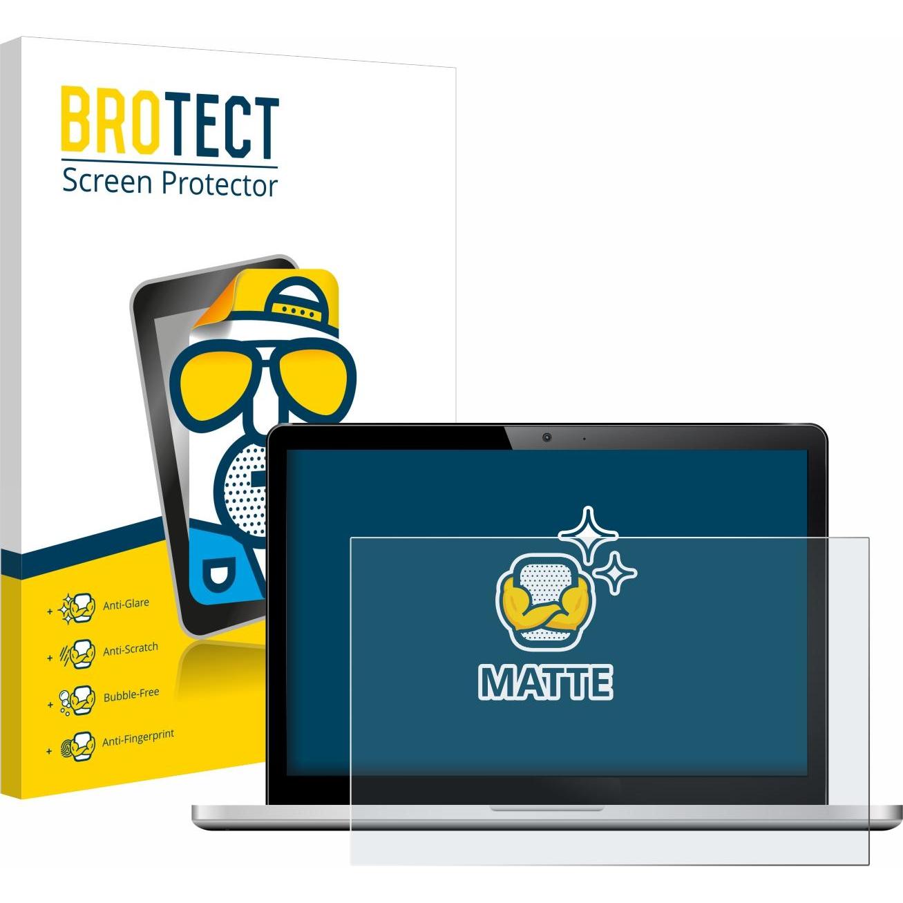 BROTECT Entspiegelungs-Schutzfolie Displayschutz Matt (13.30", 16 : 9), Notebook Schutzfolie