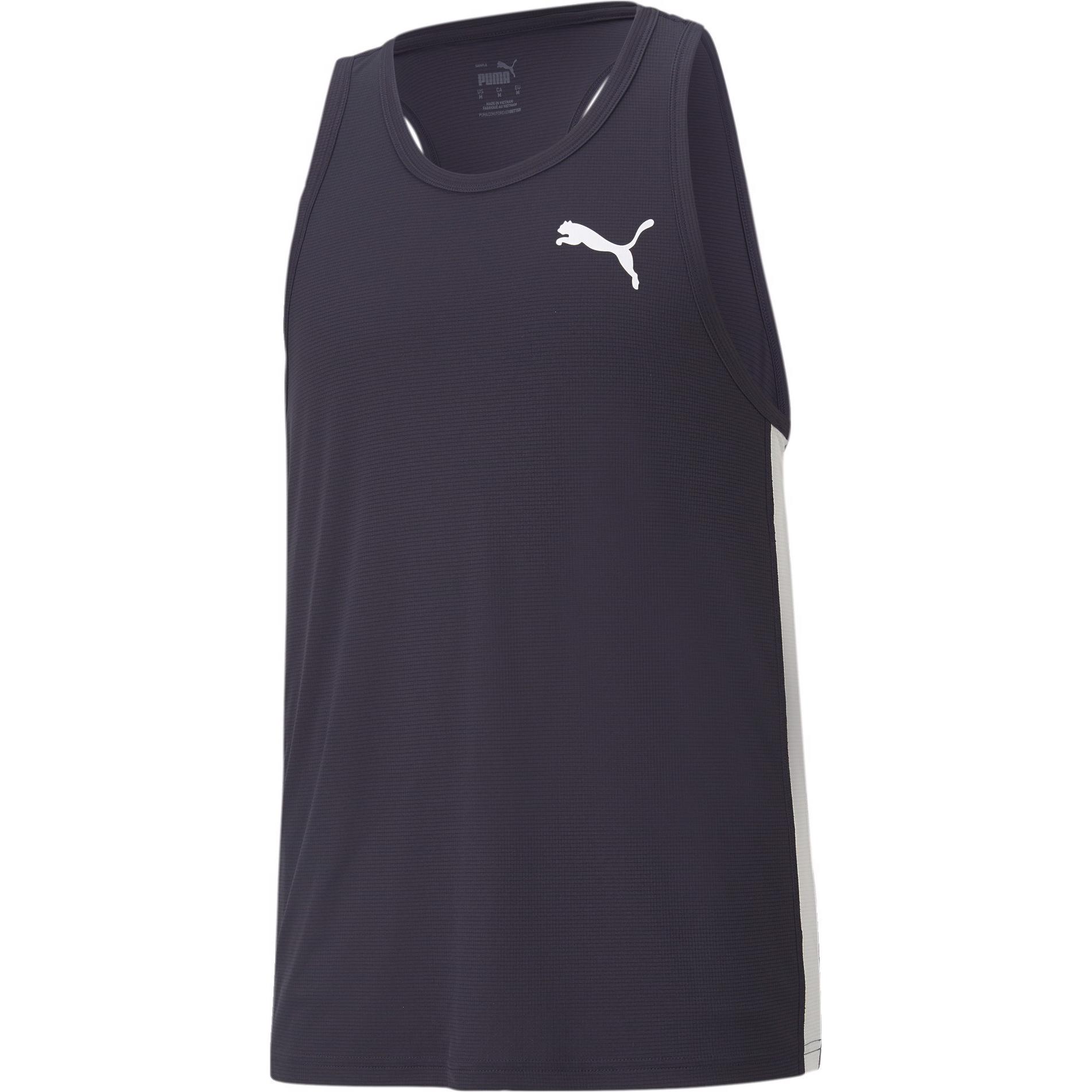 Puma, Herren, Sportshirt, Cross the Line Singlet 2.0-520347 (XXL), Blau, XXL