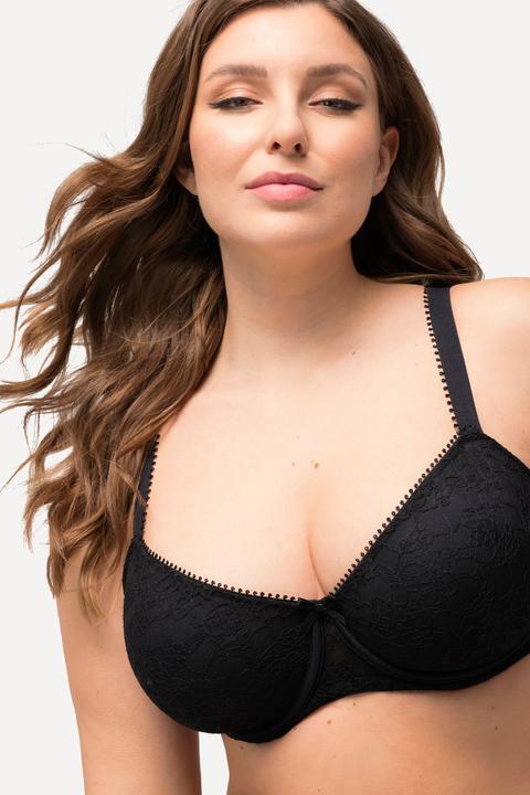 Immagine prodotto Ulla Popken Reggiseno con ferretto, jacquard, coppe in Spacer e coppa B-E (85 C)