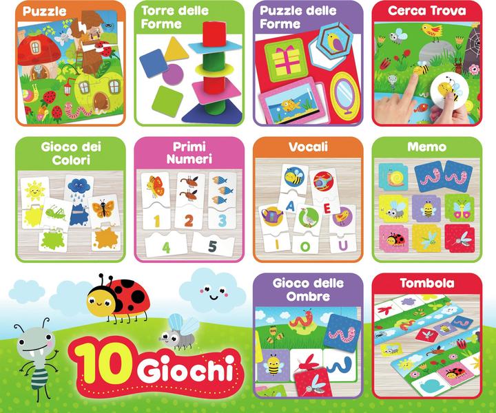 Immagine prodotto Lisciani Carotina Raccolta Giochi Educativi Baby (10 pezzi)