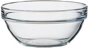 Actual product image Esmeyer Cereal bowl/stacking bowl Empilable, capacity: 300 ml Glass bowl, diameter: 120 mm, height: 55 mm (12 cm, 0.30 l, 6 x)