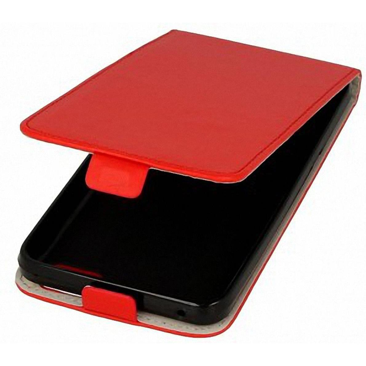 König Design Flip Schutz Handy Hülle Sony Xperia Z5 Compact Rot Leder Imitat Slim Flex Schale (Sony Xperia Z5 Compact), ...