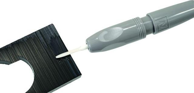 Actual product image Noga Mini ceramic scraper with replaceable square blade (Slash 8, 129 mm)