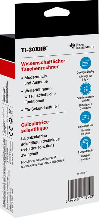 Energie-Label TI 30xiib (Batterien)