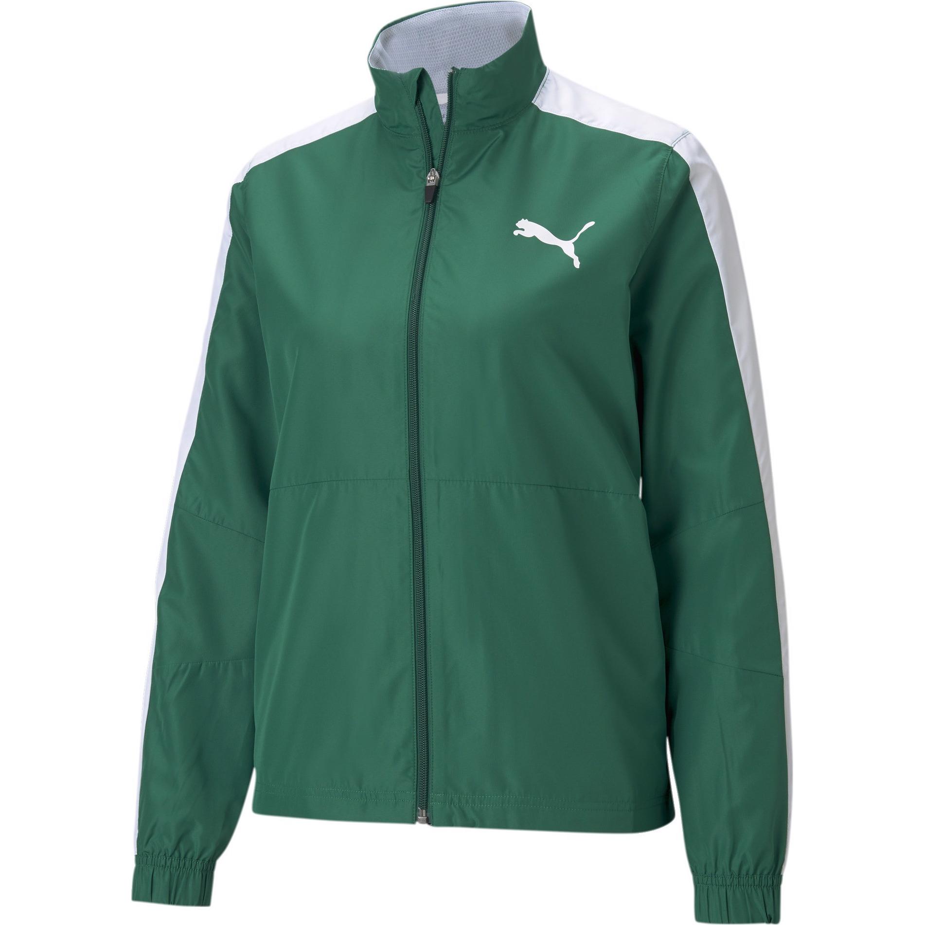 Puma, Damen, Laufjacke, Cross the Line Warmup Jkt W-520418 (M), Grün, M