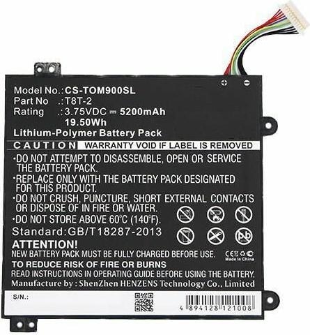 Actual product image CoreParts Battery for Toshiba Tablet