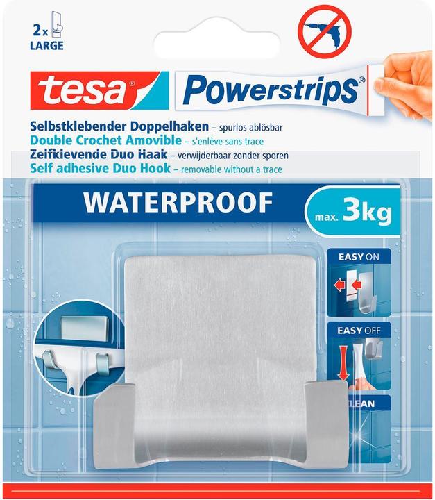 Image du produit tesa Crochets Powerstrips Waterproof ZOOM