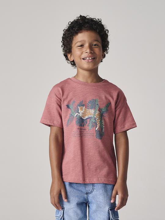 Produktbild Vertbaudet Jungen T-Shirt mit Naturmotiv, Recycling-Baumwolle (152)
