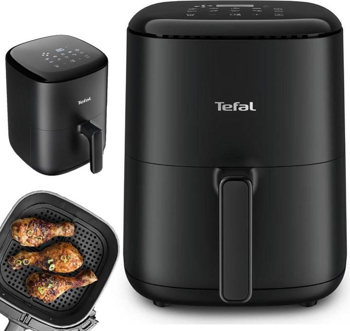 Actual product image Tefal Easy Fry Compact Hot Air Fryer (EY1458), Black