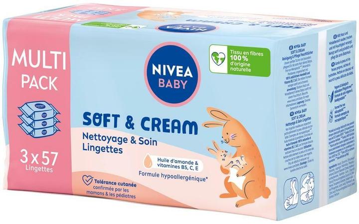 Image du produit NIVEA Soft & Cream Feuchttücher Trio (171 pcs)