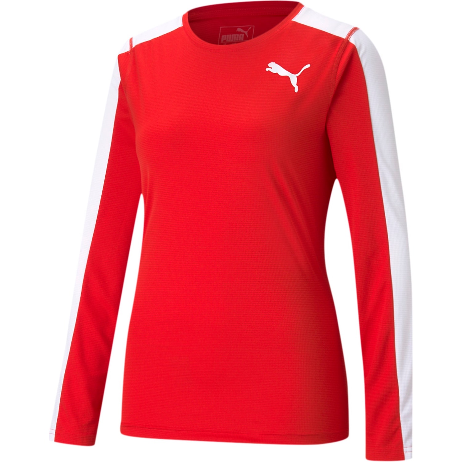 Puma, Damen, Sportshirt, Cross the Line LS W-519599 (S), Rot, S