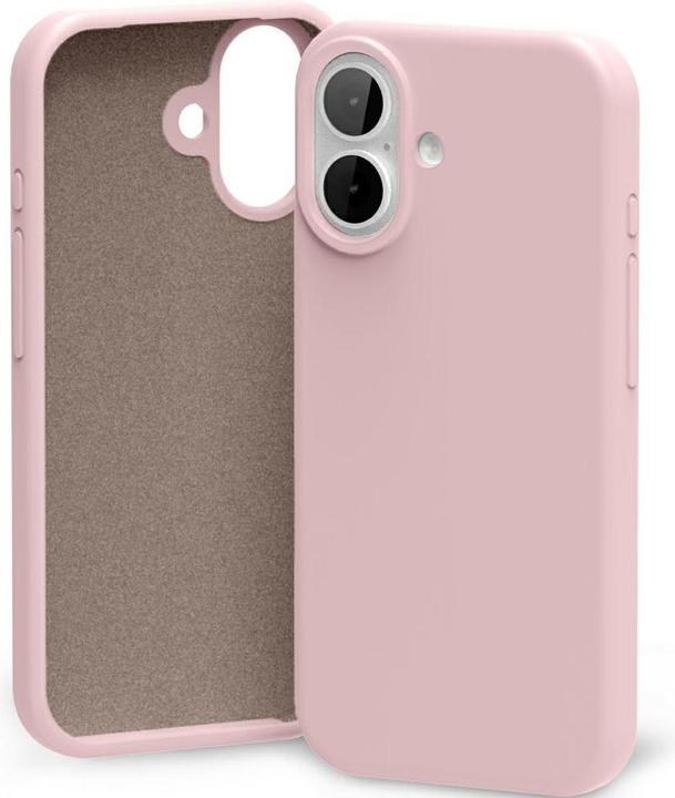 Actual product image Silicone Case for iPhone 17 Pink and Sand (Apple iPhone 17)