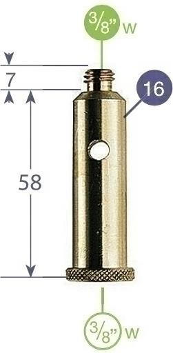 Produktbild Manfrotto 16 mm mit 3 8 (Stativadapter)