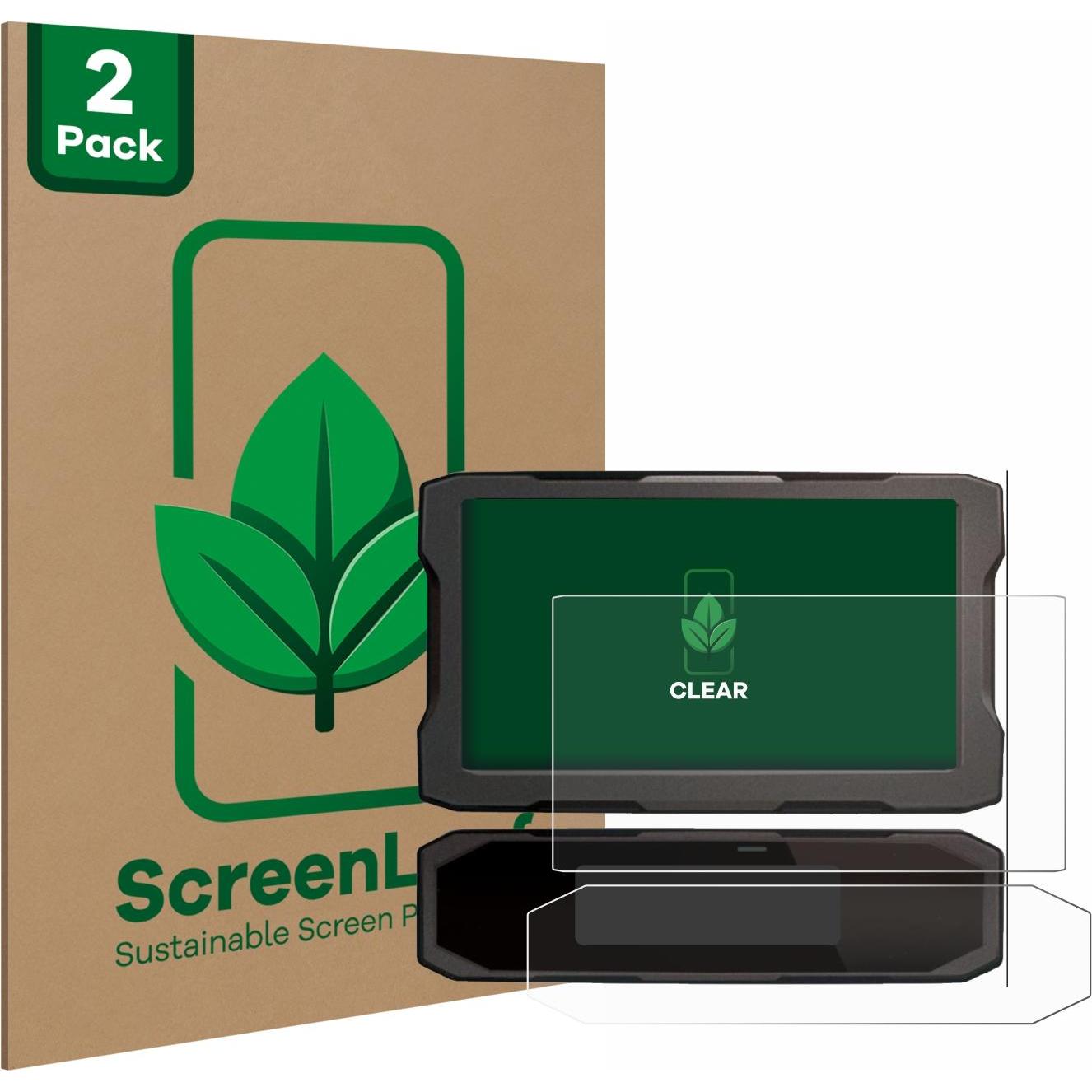 ScreenLeaf, Fahrzeug Navigation Zubehör, Schutzfolie nachhaltiger Displayschutz Display Schutz Folie Klar Transparent