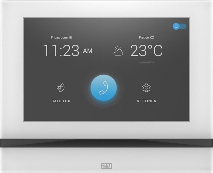 Actual product image 2N Indoor Intercom Indoor View White (Cable, Ethernet)