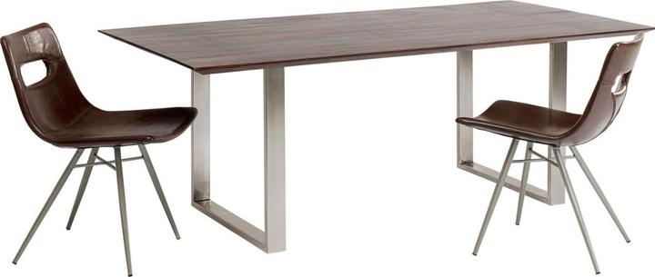 Image du produit Kare Design Table Symphony noyer chromé 180x90cm (180 x 90 x 76 cm)