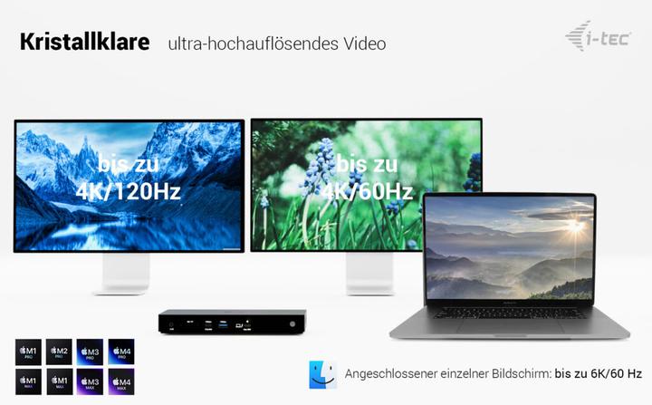 Produktbild i-tec Thunderbolt4 3x Display (Thunderbolt, 4 Ports)