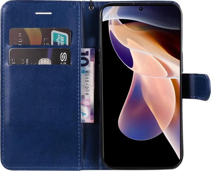 Produktbild Cover-Discount Xiaomi Redmi Note 11 Pro+ - Leder Etui Hülle blau (Xiaomi Redmi Note 11 Pro)