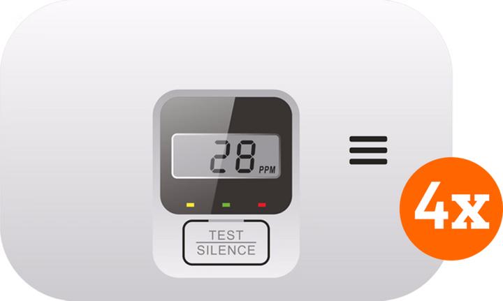 Actual product image Elro Blue Line kool monoxide detector 4-pack