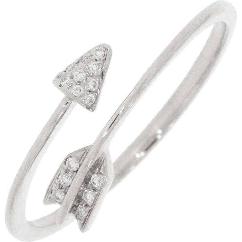 Xen, Ring, Ring Pfeil mit 16 Diamanten 0,04 ct. 585 Weissgold, (54)