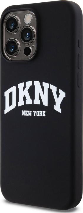 Image du produit DKNY DKHMP15XSNYACH iPhone 15 Pro Max 6.7" czarny/black hardcase Silicone liquide Blanc Logo imprimé (Apple iPhone 15 Pro Max)
