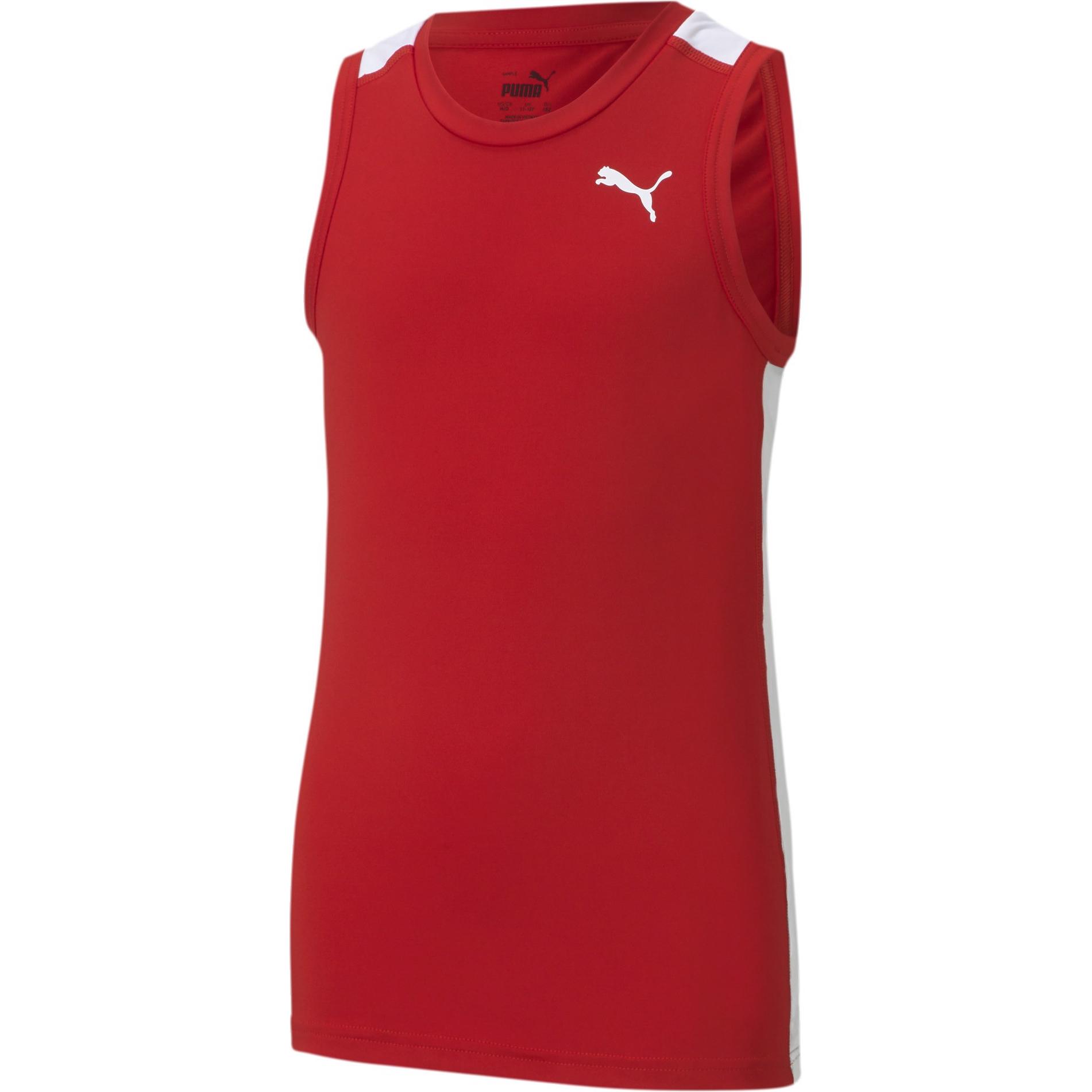 Puma, Jungen, Sportshirt, Cross the Line Slvs 2.0 Y-520341 (164), Rot, 164