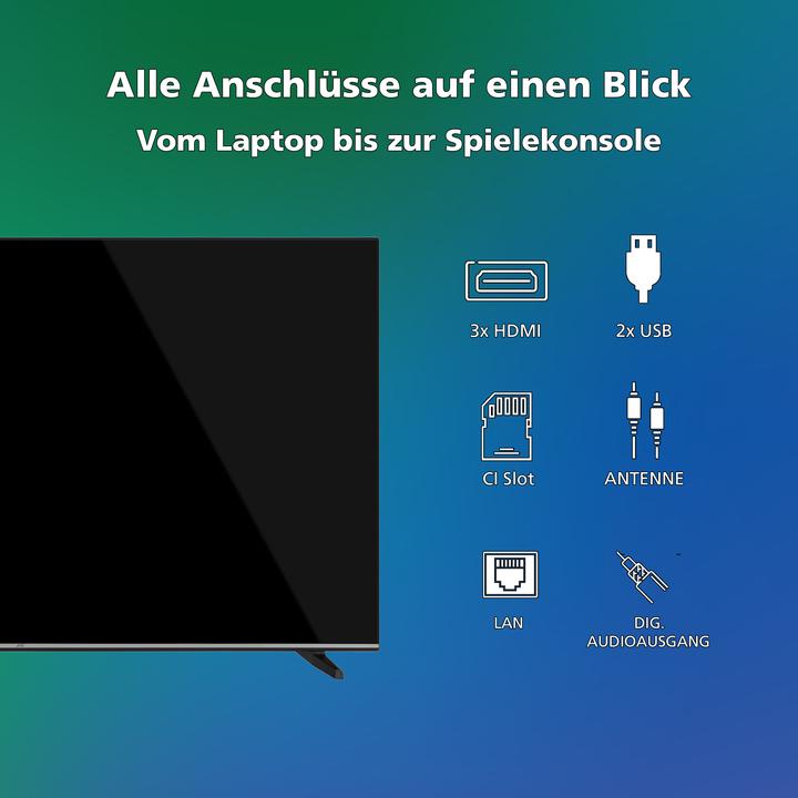 Produktbild JVC Fernseher 65 Zoll Smart TV VIDAA LT-65VD3555 4K Fernseher UHD, HDR Dolby Vision und Triple-Tuner (65", LED, 4K, 2025)
