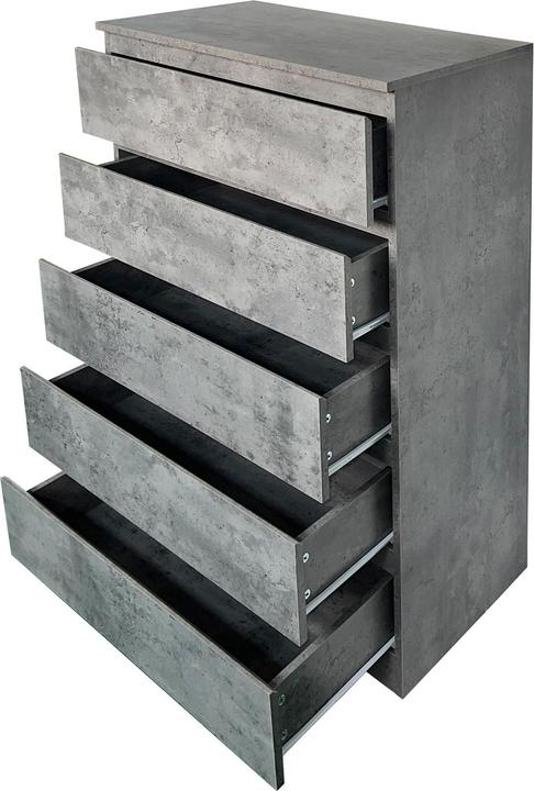 Actual product image HTI-Living Kommode 5 Schubladen Thekla Beton (B, H)