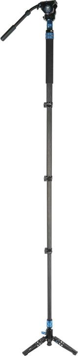 Produktbild Sirui P-424FL Carbon Fibre Monopod with Stand and video head VH-10 (Carbon, Metall)