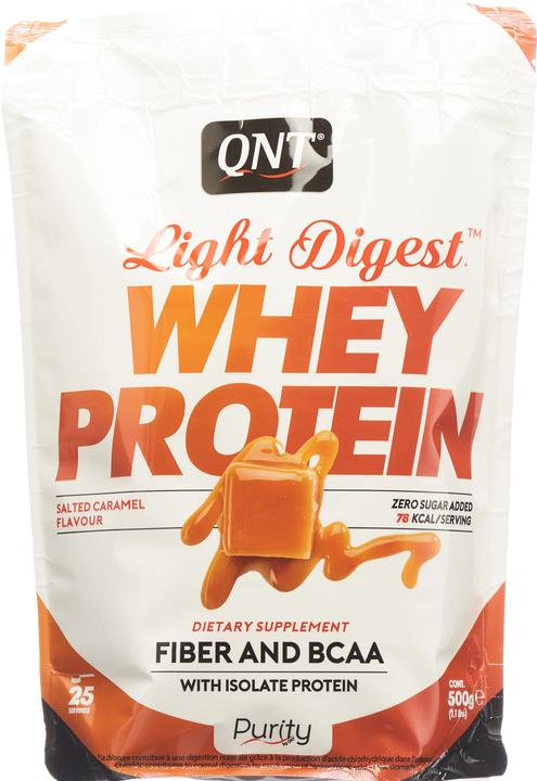 Actual product image QNT Light Digest Whey Protein (Salted Caramel, 1 x, 500 g)