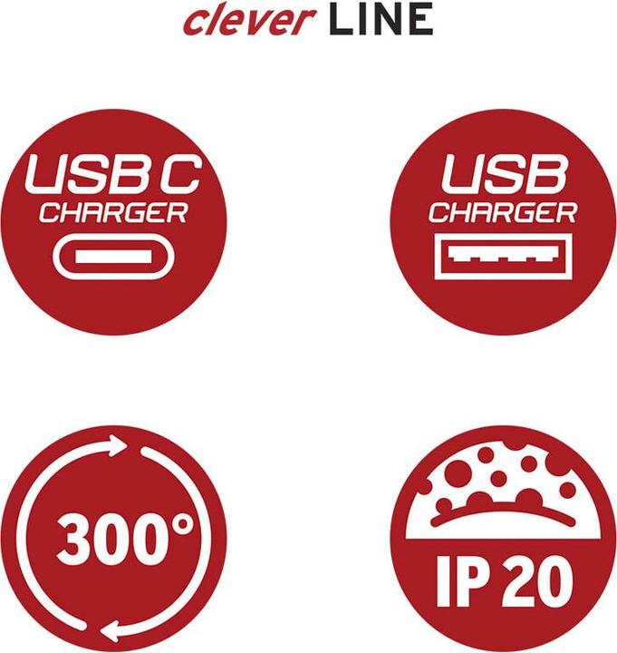 Image du produit Brennenstuhl Fiche de dérivation cleverLINE (Type 13, 2x)