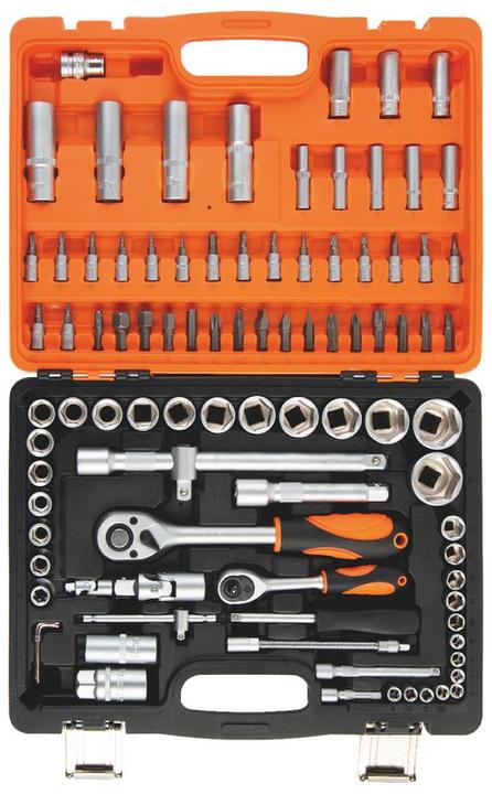 Actual product image Kendo Socket spanner set 1/2" + 1/4" 94-piece