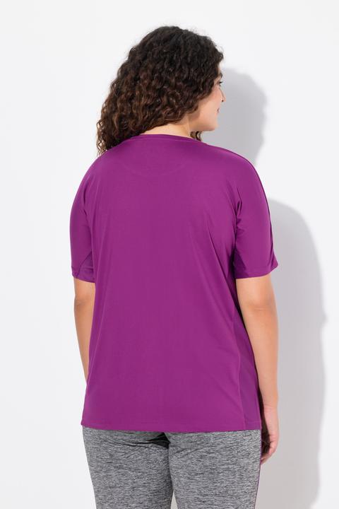 Immagine prodotto Ulla Popken Maglia funzionale con "Future", scollo a girocollo, mezze maniche e materiale riciclato (42, 44)