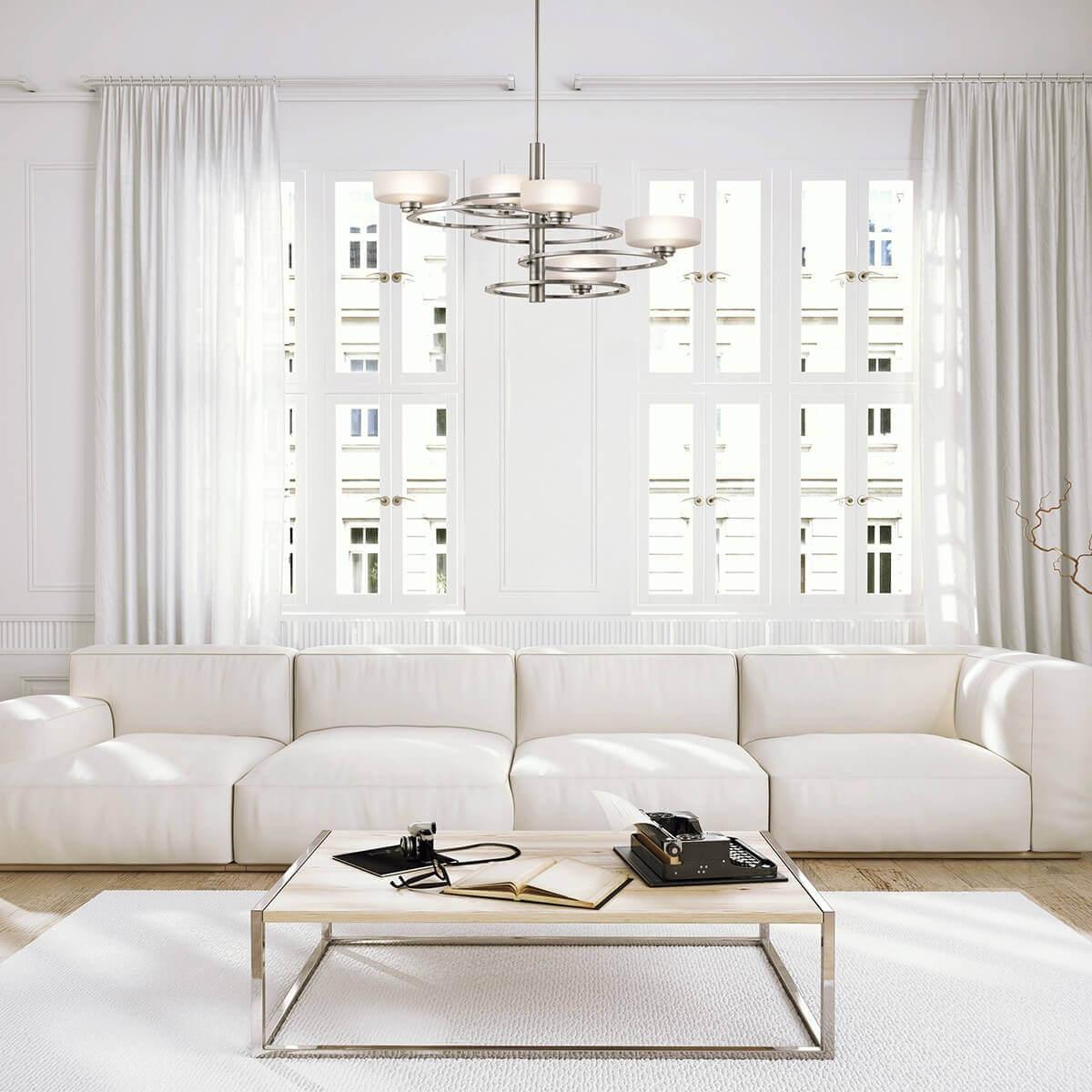 Thumbnail - Elstead Lighting, Kronleuchter, Aleeka LED Kronleuchter G9 4-fach Klassisches Zinn (86.40 cm)