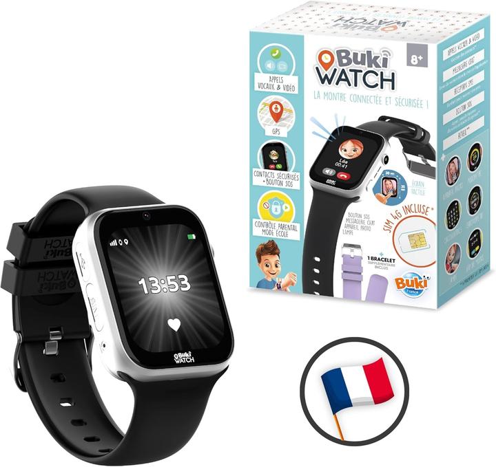 Actual product image Buki Kids Smartwatch with SIM Card Included - Calls, GPS, SOS, Video, Waterproof - Parental Control (30 mm, 4G)