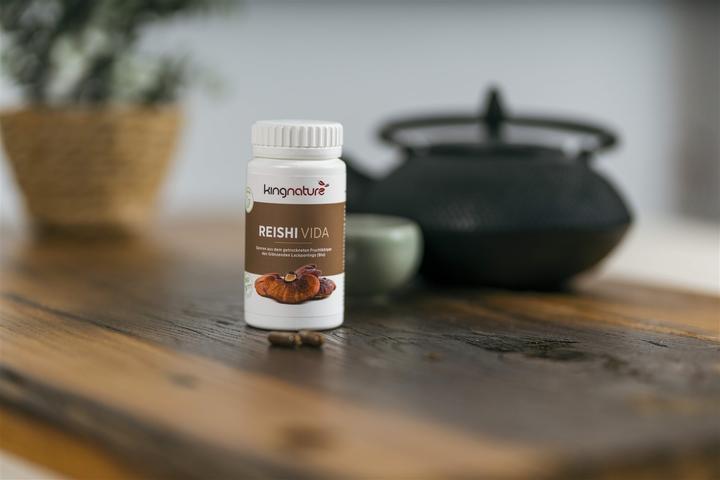 Image du produit Kingnature REISHI VIDA bio Sporen Ganoderma Lucidum caps (120 pièce(s), Capsules, 78 g)