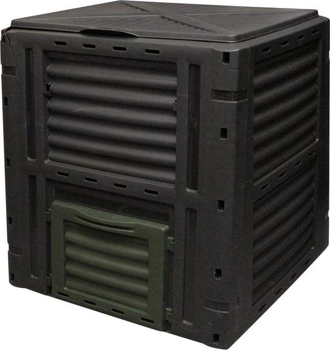 GreenGarden Compostiera da giardino 450L 80x 80x 81cm nera (450 l)