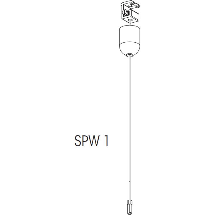 Csdk SL, Zubehör Beleuchtung, Global pro SPW 1-2 Drahtaufhängung 230V, 3-phasig, schwarz - PROFESSIONAL
