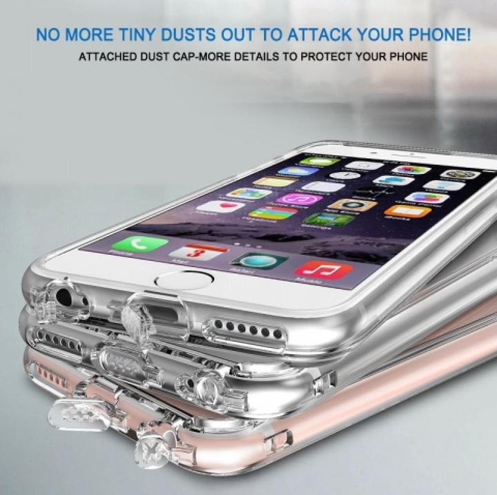 Produktbild Screenguard Apple iPhone 6S Plus Airbag Gummi Hülle mit Staubschutz (Apple iPhone 6s Plus)