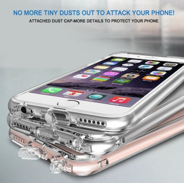 Produktbild Screenguard Apple iPhone 6S Plus Airbag Gummi Hülle mit Staubschutz (Apple iPhone 6s Plus)