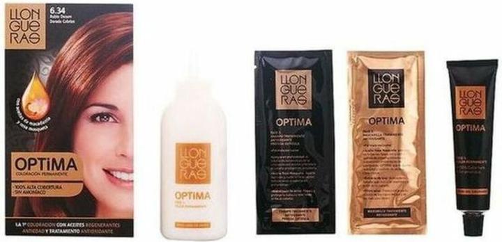 Actual product image Llongueras OPTIMA hair colour #6.34-golden deep blonde (6.34 Golden Deep Blond)