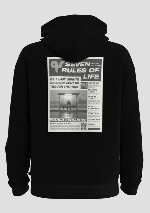 Produktbild s.Oliver Sweatshirt Streets Hoodie mit Print (L)