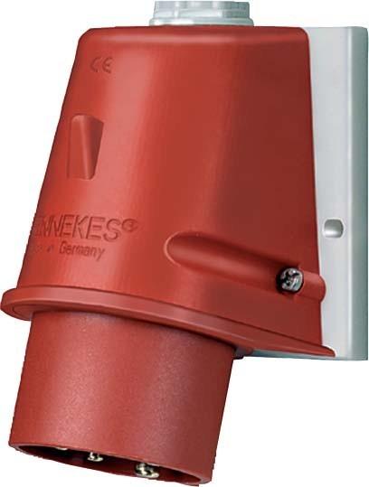 Actual product image Mennekes MEN 3523 Wall plug 32A 5p 6h 400V IP44 PHW